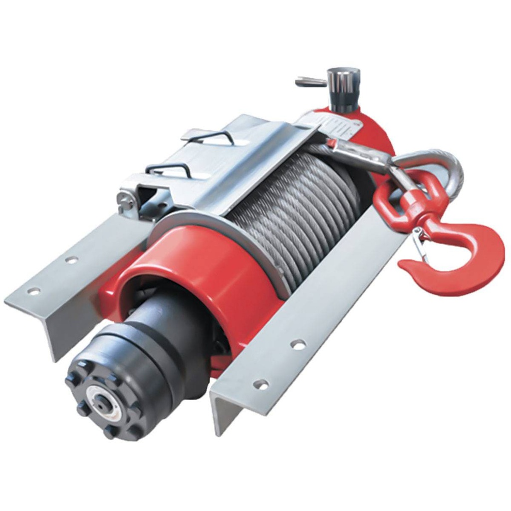 WINCH HIDRAULICO 4 TON (9000 LBS) C/25 M DE CABLE GALV.