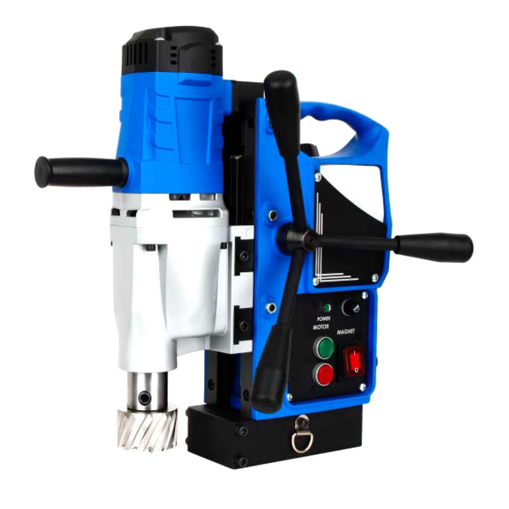 TALADRO MAGNETICO Ø1-3/8" X 2" 1050W 2 VEL. BROQUERO 1/2" ZANCO WELDON 3/4" 110V