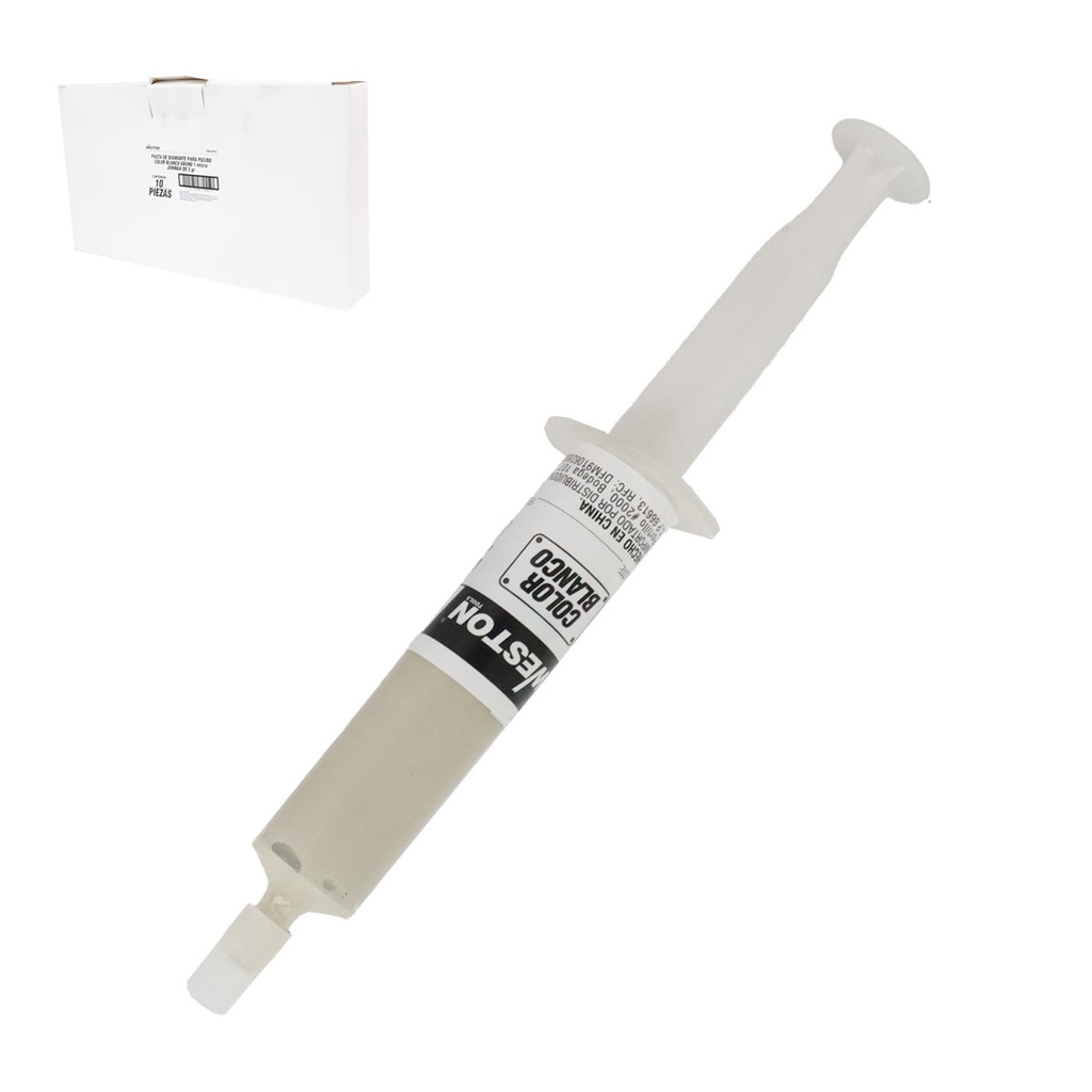PASTA DE DIAMANTE PARA PULIDO COLOR BLANCA GRANO 1 - JERINGA 5G