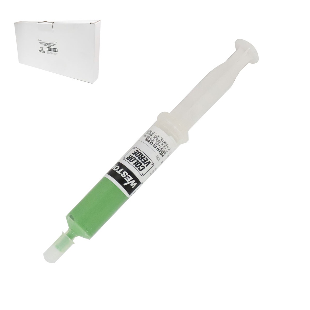 PASTA DE DIAMANTE PARA PULIDO COLOR VERDE GRANO 9 - JERINGA 5G