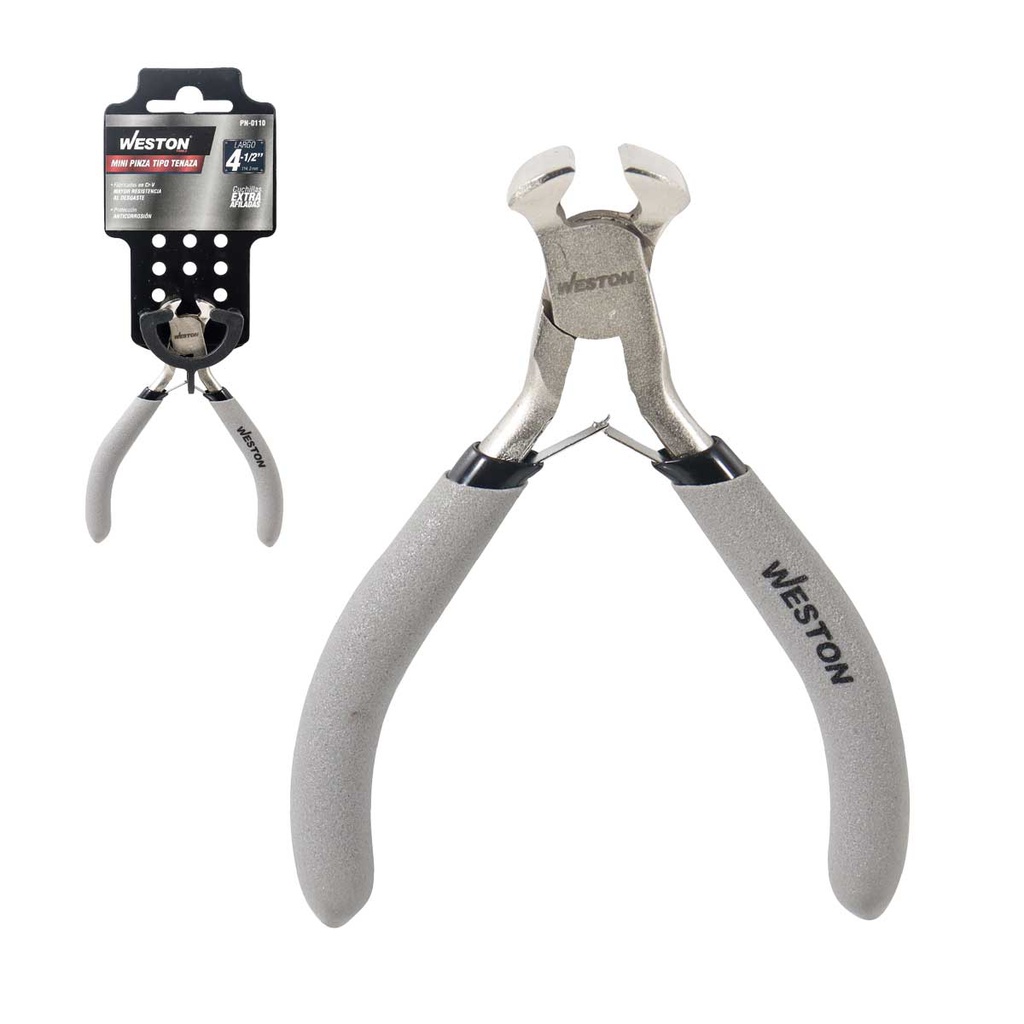 MINIPINZA TIPO TENAZA 4.5" (CAJA C/6 PZAS - PRECIO X PIEZA)