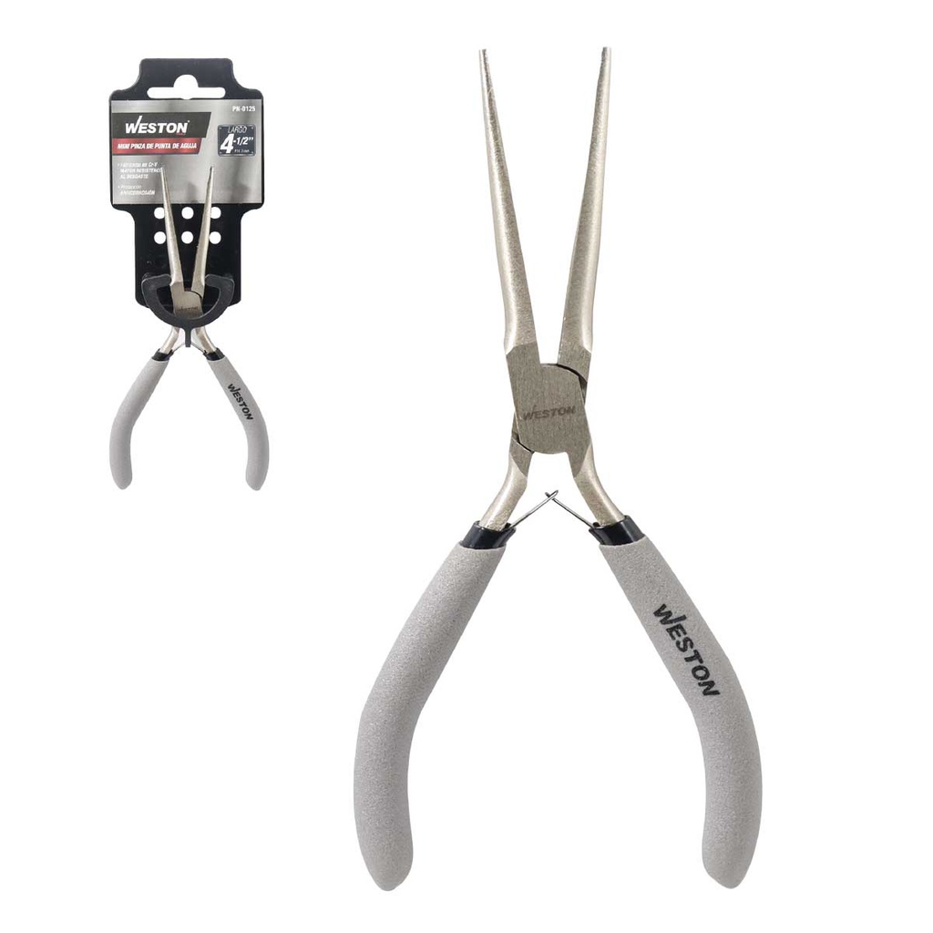 MINIPINZA DE PUNTA DE AGUJA 5.5" (CAJA C/6 PZAS - PRECIO X PIEZA)