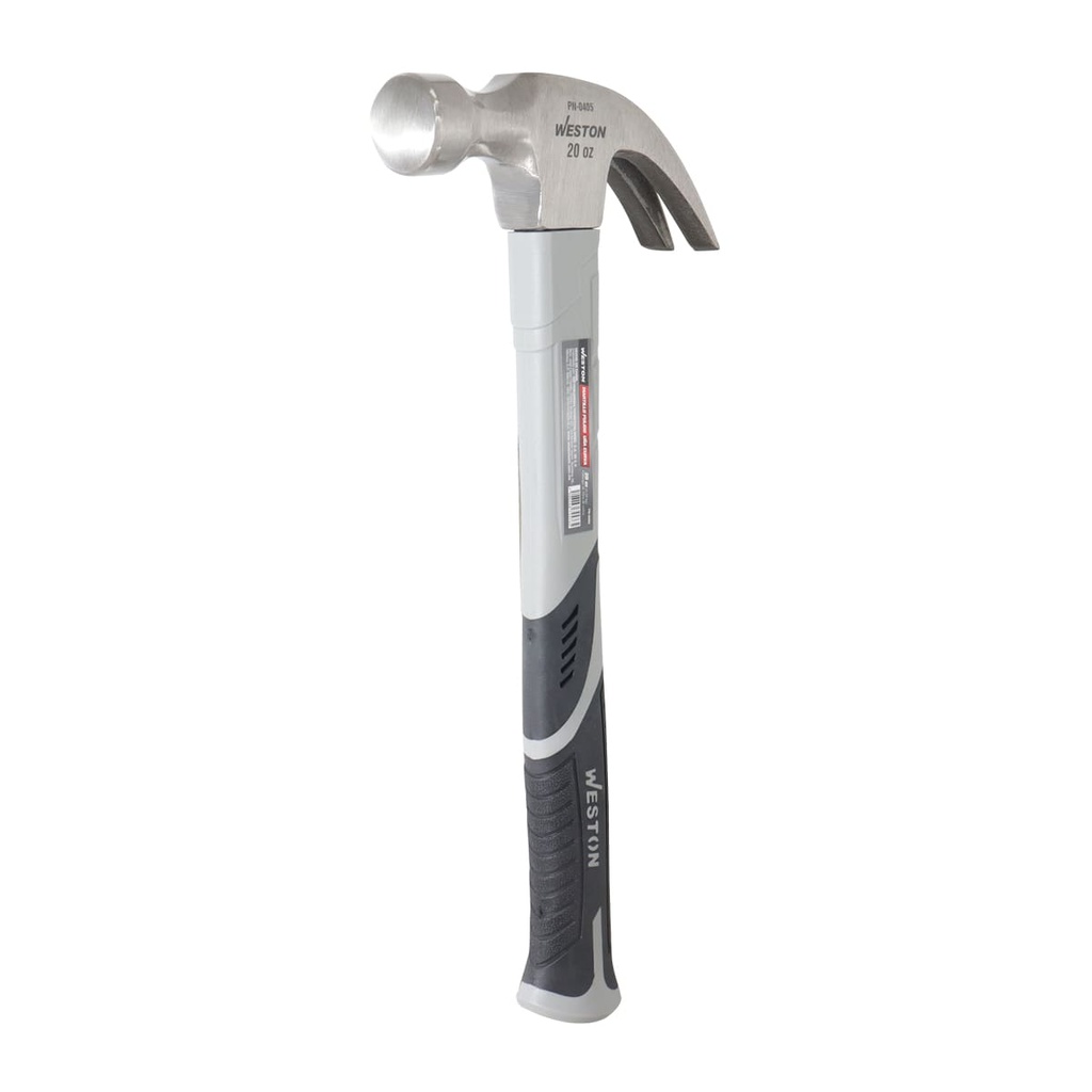 MARTILLO PULIDO UÑA CURVA 20 OZ MANGO 13" DE FIBRA DE VIDRIO