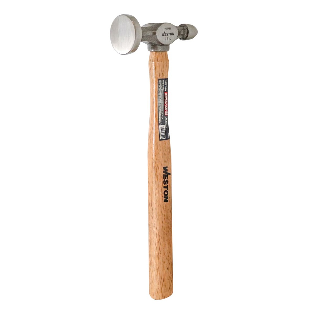 MARTILLO PULIDO HOJALATERO PUNTA FINA MANGO 13" DE MADERA DURA 11 OZ