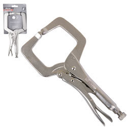 PINZA DE PRESION TIPO C C/MORDAZA FIJA 9'' (CAJA C/6 PZAS - PRECIO X PIEZA)