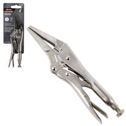 PINZA DE PRESION PUNTA LARGA C/CORTA CABLE 6'' (6LN) (CAJA C/6 PZAS - PRECIO X PIEZA)