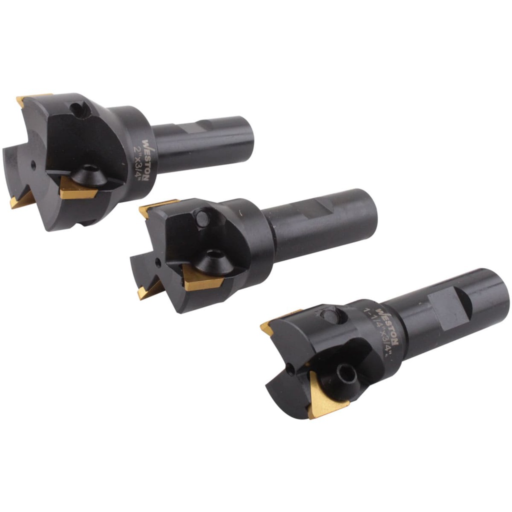 JUEGO DE CORTADORES TP 3 PZAS. ZANCO WELDON 3/4" PIÑA 1-1/4" A 2" P/TPC32