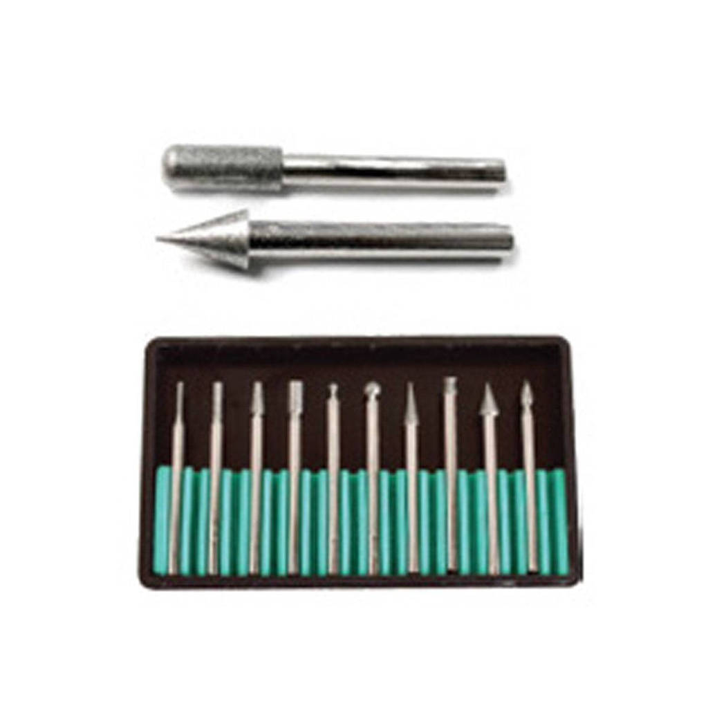 PUNTAS DE DIAMANTE JUEGO  20 PZAS. 1/8