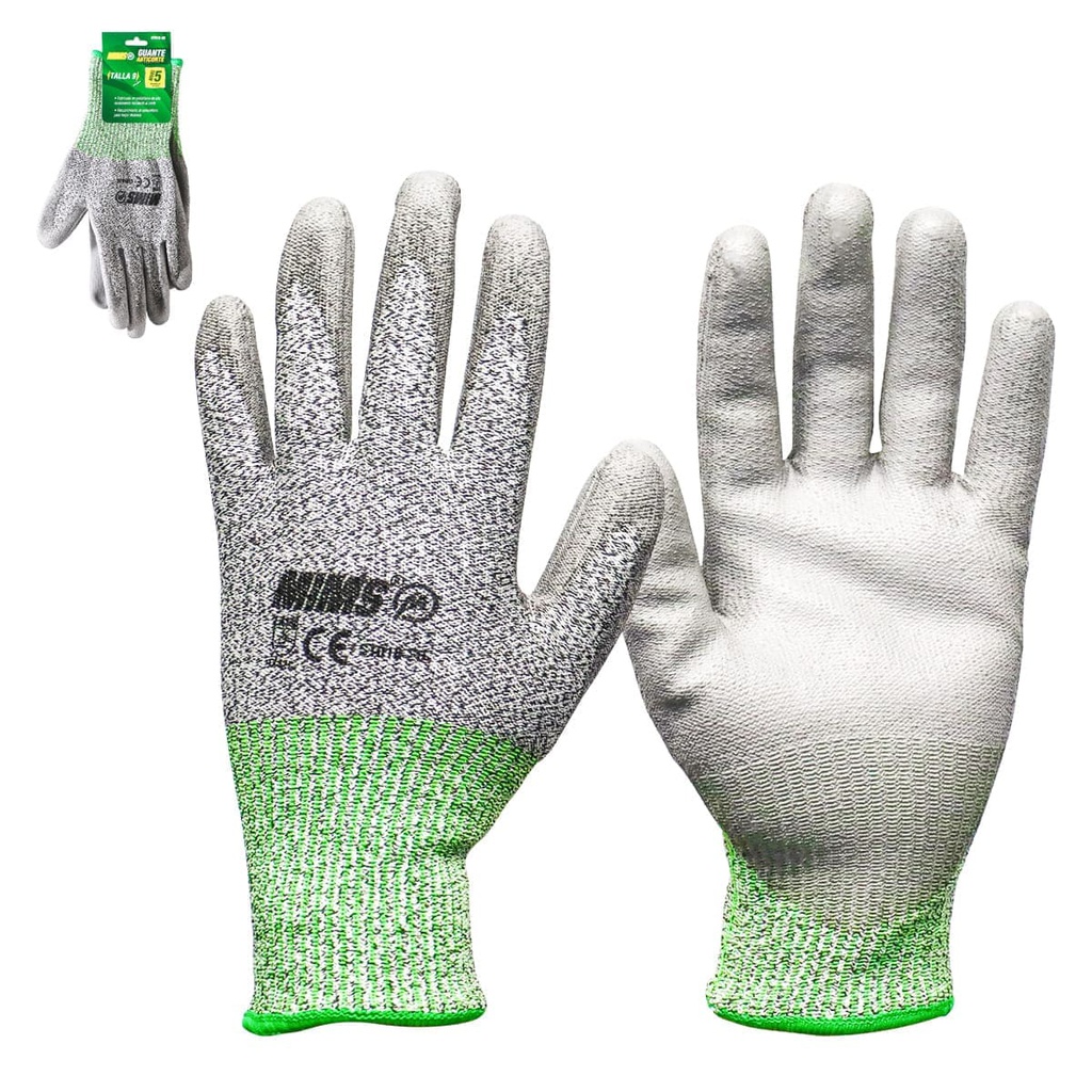 GUANTE ANTICORTE MIMS NIVEL 5 TALLA 9 (Empaque c/10 pares)