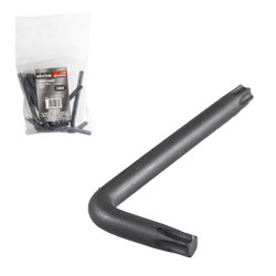 [ST-6-200-410] LLAVE HEX, L PUNTAS TORX CORTA CrV  T27  (PRECIO X PZA - EMPAQUE C/10 PZAS)