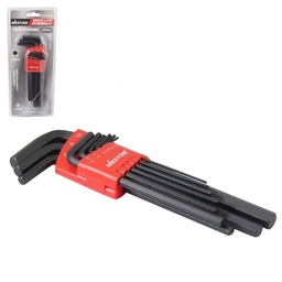 [ST-6-200-620] JUEGO 9 LLAVES LARGAS 1.5-10MM HEX CRV
