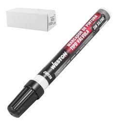[STM-W015] MARCADOR DE PINTURA TIPO VALVULA NEGRO (CAJA C/12 - PRECIO X PZA)