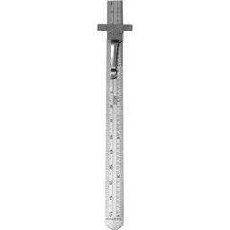 [STW-7110-6] REGLA DE ACERO SEMI RIGIDA 6"