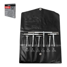 [STW-9030] CALIBRADORES TELESCOPICOS 5/16" - 6" JGO 6 PIEZAS