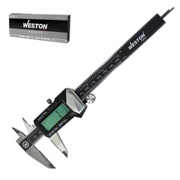 [STW-9495] CALIBRADOR DIGITAL ACERO INOX. MANDIBULAS PUNTA D/CARBURO 6&quot;