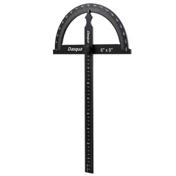 [STWS-1804-4105] TRANSPORTADOR DE ALUMINIO C/REGLA 0-180° REGLA 8''