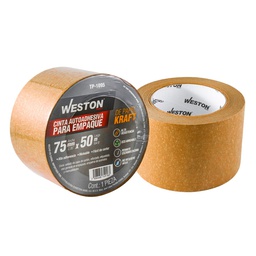 [TP-1095] CINTA D/PAPEL KRAFT AUTOADHESIVA 75mm X 50 m DEGRADABLE            