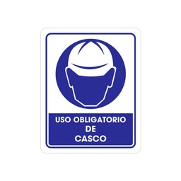 [TS-0065] SEÑALAMIENTO USO CASCO 25 X 35CM