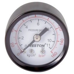 [W-10032] MANOMETRO 2" 1/4" NPT POSTERIOR 100LB/7KG