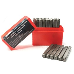 [W-736] LETRA DE GOLPE 1/4" (PRECIO X EMPAQUE C/27PZS)