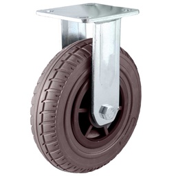 [Y-2038-200] RODAJA DE HULE CAFE USO RUDO FIJA 8&quot; (200X50MM)