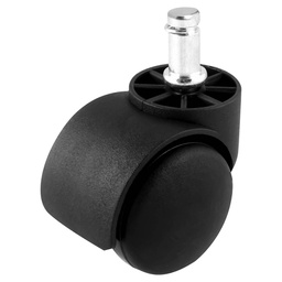 [Y-2142-50] RODAJA TIPO YOYO ESPIGA C/ARILLO Y BASE 50MM (Precio x pieza - Empaque c/4 pzas)