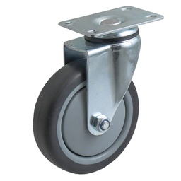 [Y-4033-125] RODAJA DE TPR CON PP GIRATORIA 5X1-1/4"