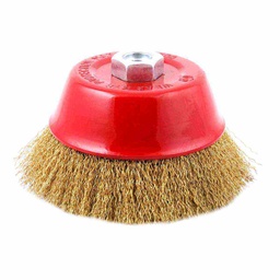 [Z-10700] CEPILLO TIPO COPA ONDULADA SIN ARO 3&quot;  ENT 5/8-11 A. LATONADO .012&quot;