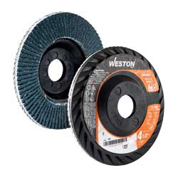 [Z-13816] DISCO LAMINADO WESTON ZIRCONIO 4-1/2X7/8&quot; G120 T27 PLASTICO