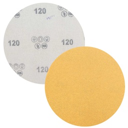 [Z-14905] DISCO DE LIJA AO GRIP ORO PAPEL C (SEMIABIERTO) 5&quot; G220 (Precio x pieza - Empaque c/100 pzas)