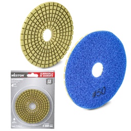 [Z-19100] ALMOHADILLA DE DIAMANTE PARA PULIDO 4'' G50