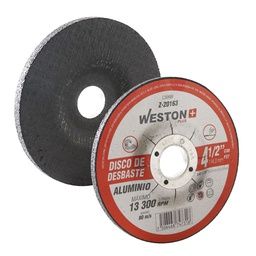 [Z-20163] DISCO DESBASTE P/ALUM 4-1/2&quot; x 1/4&quot;(6.35) x 7/8&quot; F27 CARB. D/SILICIO (Emp. c/5 Pzas - Precio x Pza)