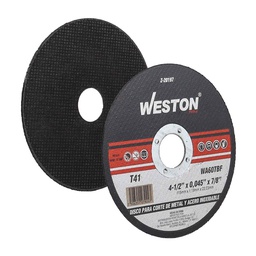 [Z-20197] DISCO D/CORTE P/INOX. Y METAL 4-1/2" x 0.045"(1.4) x 7/8" F41 (Emp. c/10 Pzas - Precio x Pza)