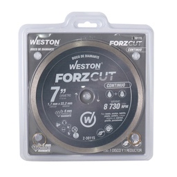 [Z-30115] DISCO DE DIAMANTE RIN CONTINUO 7" FORZCUT