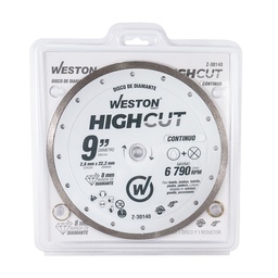 [Z-30140] DISCO DE DIAMANTE RIN CONTINUO 9" HIGHCUT