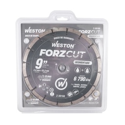 [Z-30160] DISCO DE DIAMANTE RIN SEGMENTADO 9&quot; FORZCUT