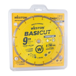 [Z-30180] DISCO DE DIAMANTE RIN SEGMENTADO 9&quot; BASICUT