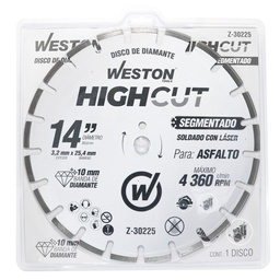 [Z-30225] DISCO DE DIAMANTE RIN SEGMENTADO 14&quot; 10/15