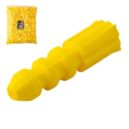 [Z-39825] TAQUETE PLASTICO AMARILLO 5/16" X 30 MM (Precio x Pieza - Bolsa C/1000 piezas)