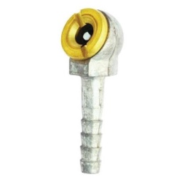 [ZH-00725] VALVULA PARA INFLAR SENCILLA 1/4" NPT CON ESPIGA  Mod  695BK
