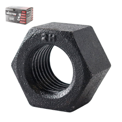 [ZK-11225] TUERCA HEXAGONAL  GR. 2H NEGRA 1-1/2-6 (Precio x Caja c/10 pzas)