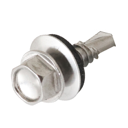 [ZM-00110] PIJA HEXAGONAL  PUNTA BROCA C/RONDANA ACERO INOX. 410 1/4X3/4 (precio por caja, caja con 100 piezas)