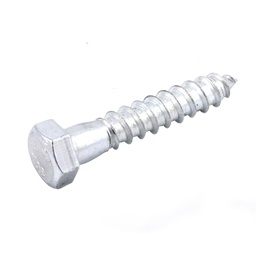 [ZN-01010] TORNILLO  HEX GALV. P/MADERA1/4&quot; X 1&quot; (Precio x Pza - Caja c/100 pzas)