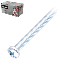 [ZN-07038-C] TORNILLO ESTUFA CABEZA COMBINADA 1/4 X 3/4&quot; (Precio x Caja - Caja c/100 pzas)
