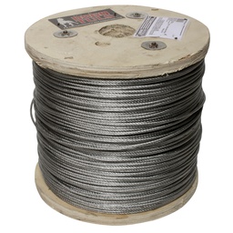 [HK5185] CABLE ACERO GALVANIZADO 1/4" 7X19 100mt