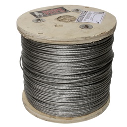 [HK5188] CABLE GALV C/F PVC 1/16-3/32" 7X7 100mt