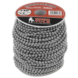 [SH5051] CADENA DE BOLA #10 4.5mm NIQUELADA 50m