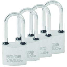 [SH9044] CANDADO JGO 4PZ HIERRO 38MM GANCHO LARGO