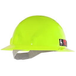 [HM3078] CASCO ALA ANCHA INTERVALOS AMARILLO FLUORESCENTE