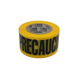[JY3026] CINTA AMARILLA &quot;PRECAUCION&quot; 3&quot; X 305MTS